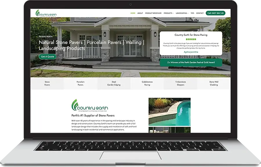 Responsive Web Design For Country Earth